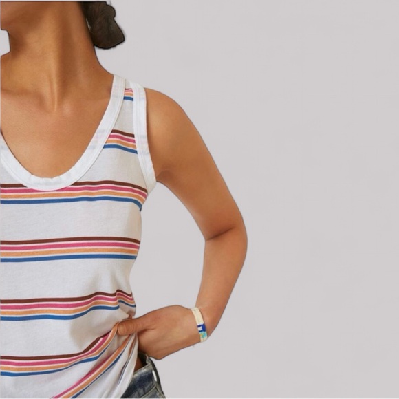 t.la Anthropologie Assorted Stripe Scoop-Neck Layering Tank Top - Picture 4 of 8